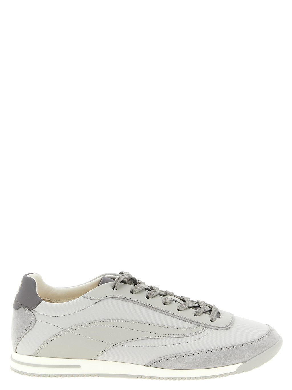 Graue Low-Top-Sneaker aus Polyethylen
