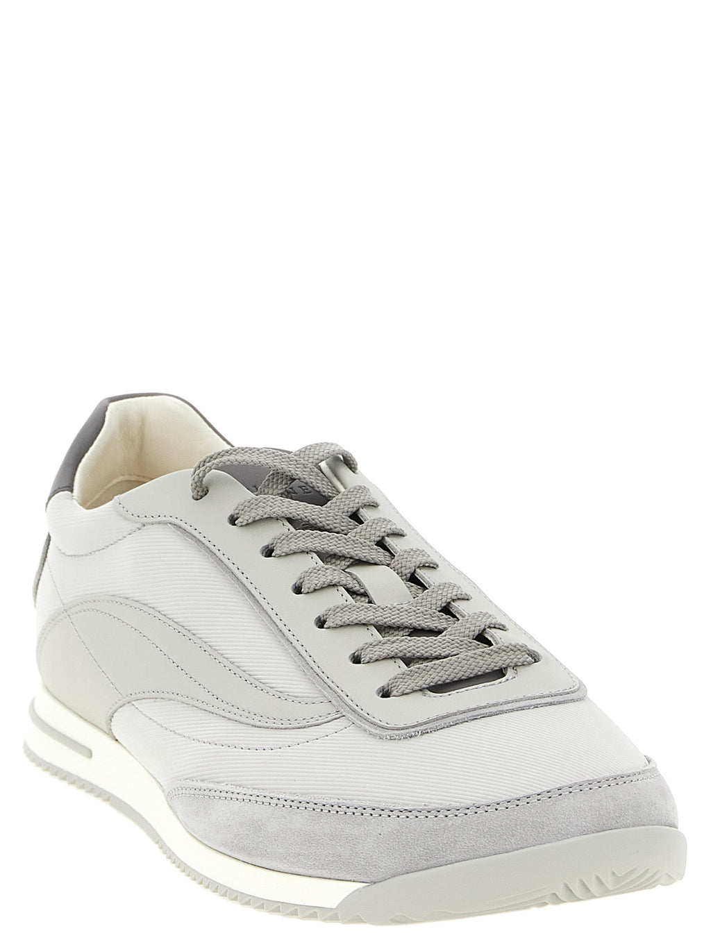 Graue Low-Top-Sneaker aus Polyethylen