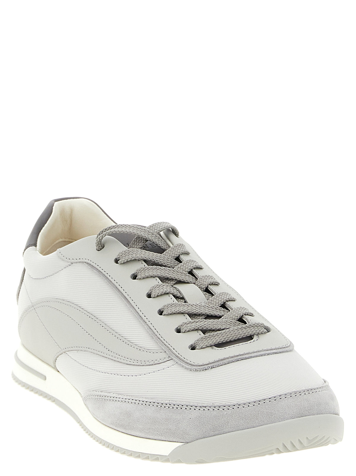 Graue Low-Top-Sneaker aus Polyethylen