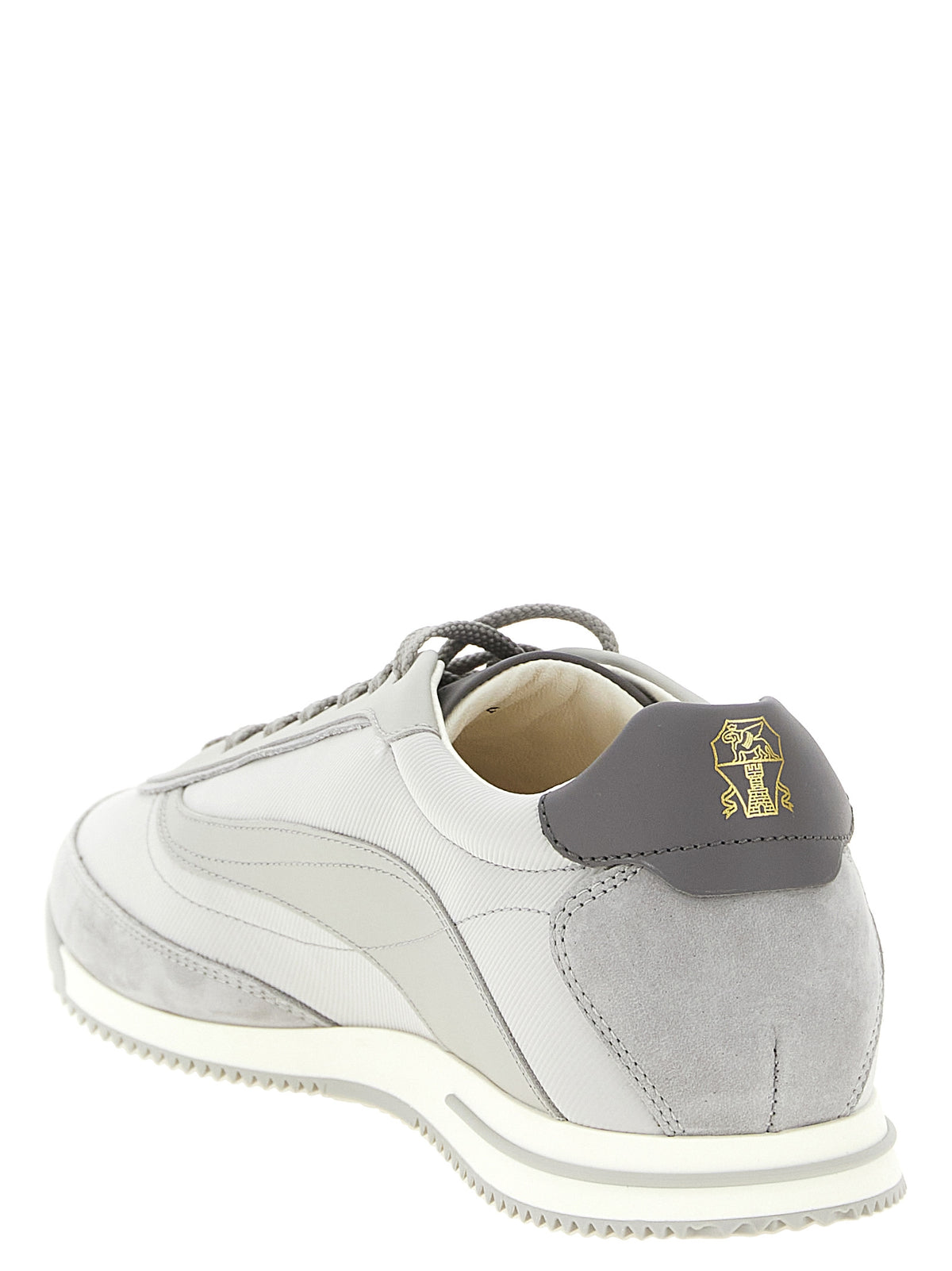 Graue Low-Top-Sneaker aus Polyethylen