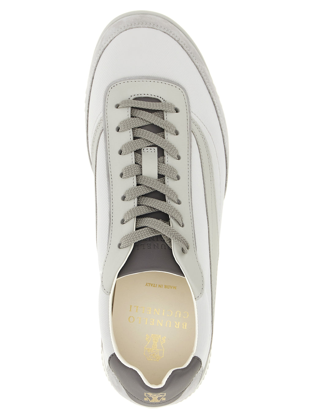 Graue Low-Top-Sneaker aus Polyethylen