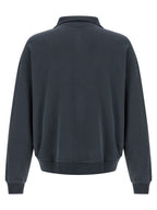 Blauer Baumwoll-Sweatshirt