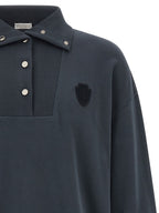 Blauer Baumwoll-Sweatshirt