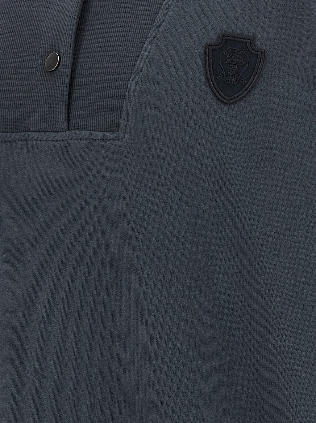 Blauer Baumwoll-Sweatshirt