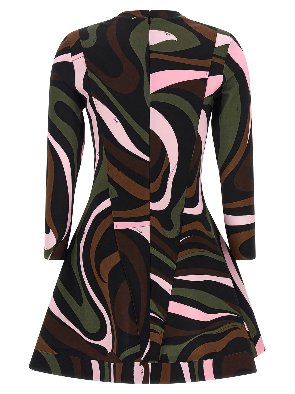 Kurzes Kleid aus Viskose in Multicolor