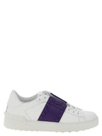 Lila Kalbsleder Low-Top-Sneaker