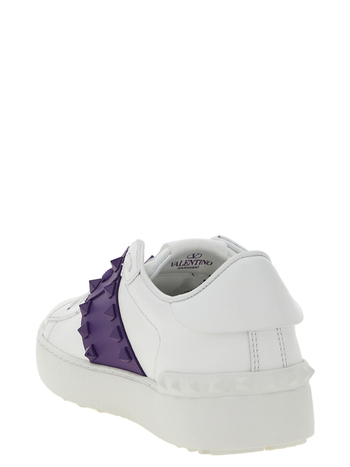 Lila Kalbsleder Low-Top-Sneaker