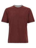 Bordeaux Baumwoll-T-Shirt