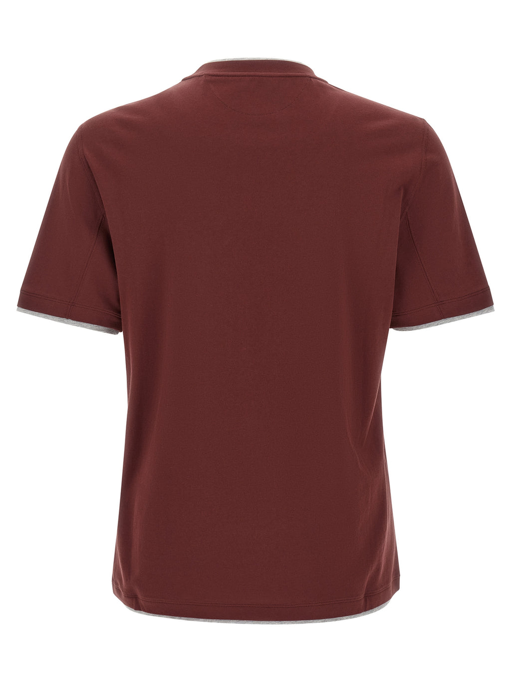 Bordeaux Baumwoll-T-Shirt
