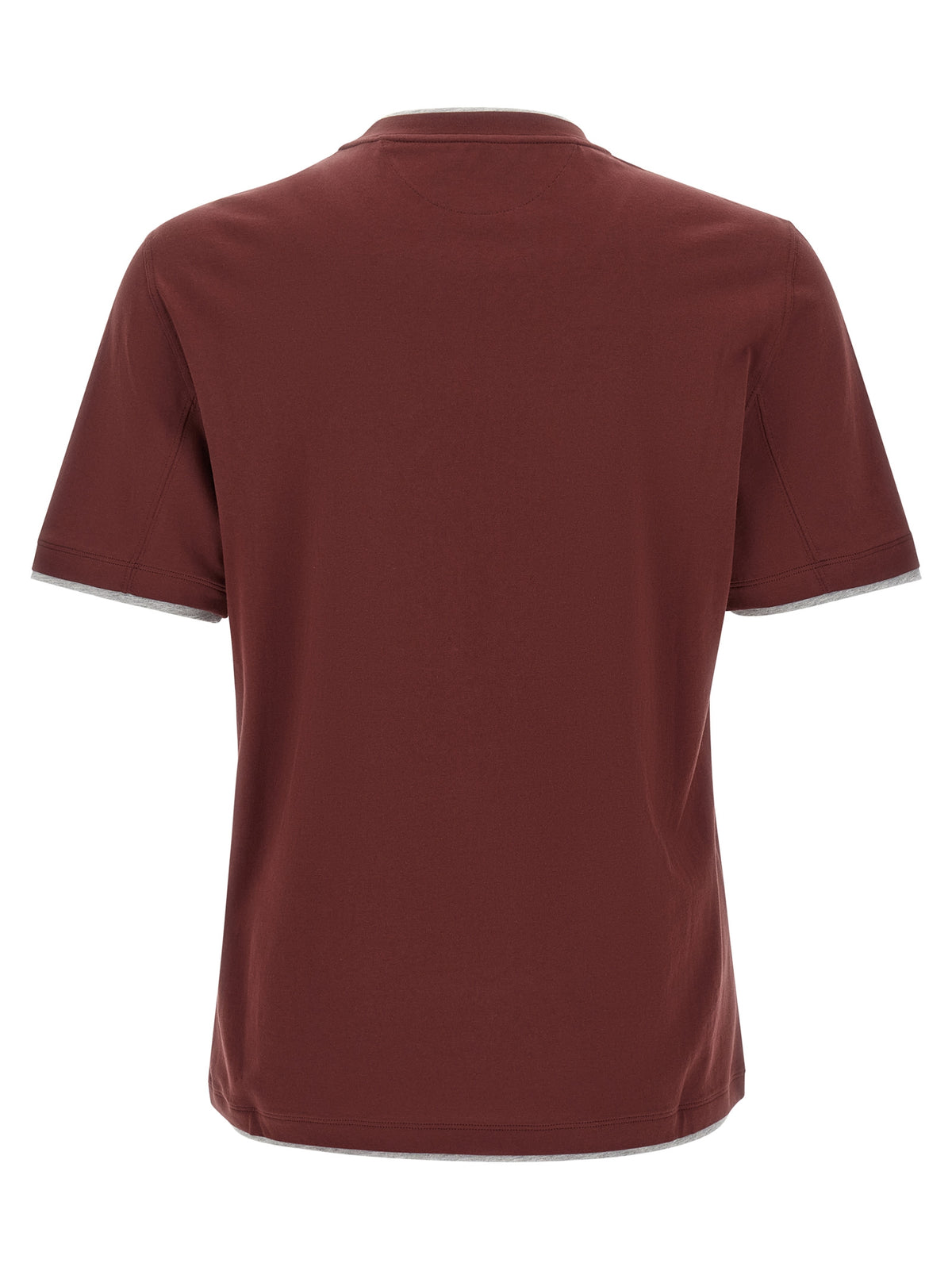 Bordeaux Baumwoll-T-Shirt