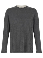 Graues Seiden-T-Shirt