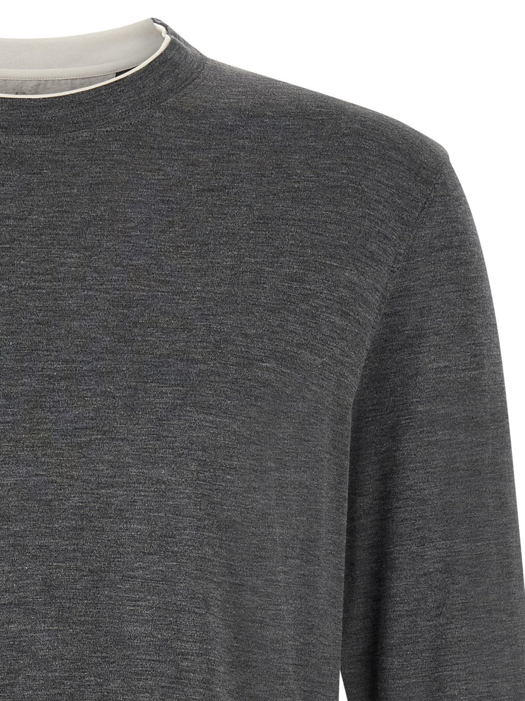Graues Seiden-T-Shirt