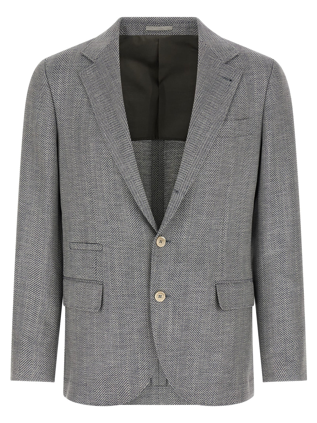 Grauer Wollblazer