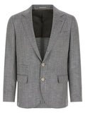Grauer Wollblazer