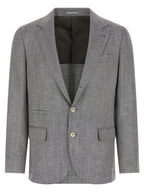 Grauer Wollblazer