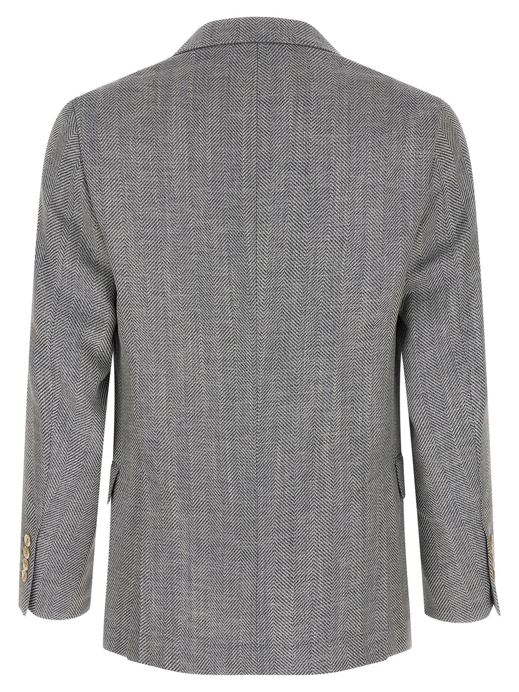 Grauer Wollblazer