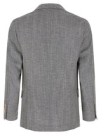 Grauer Wollblazer