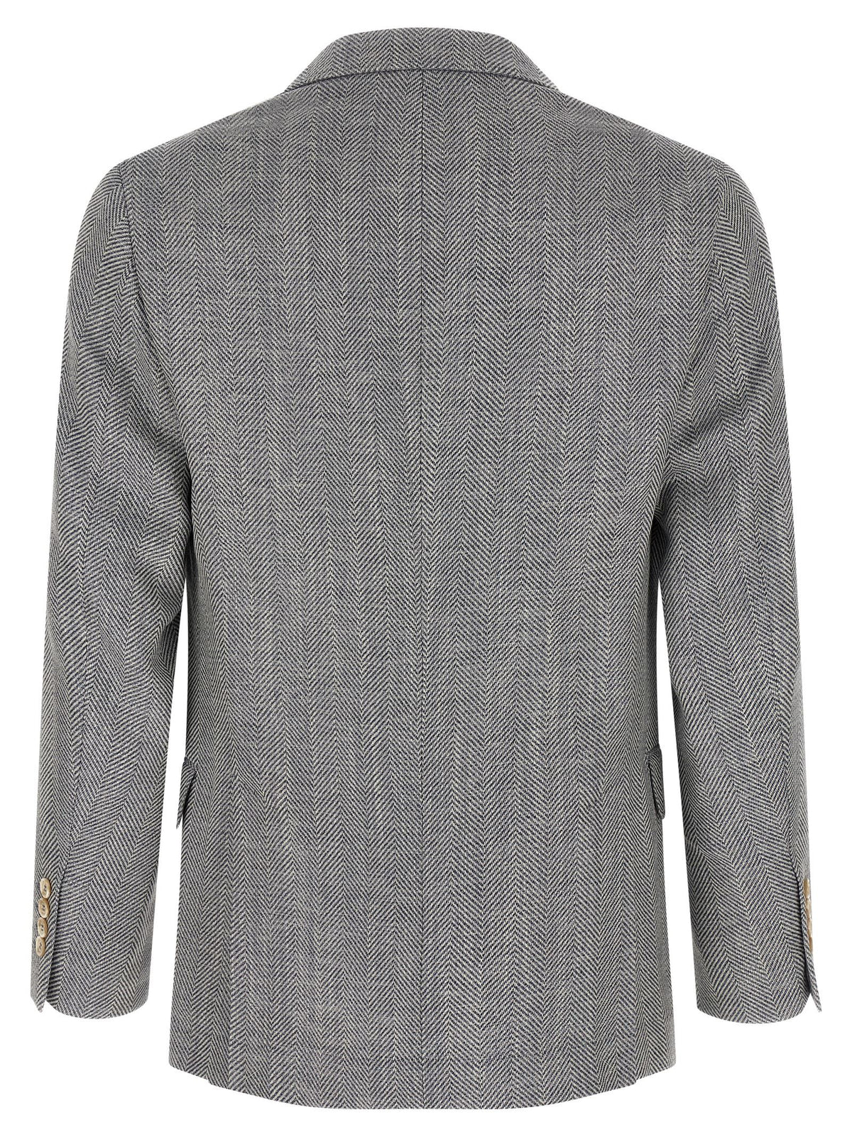 Grauer Wollblazer