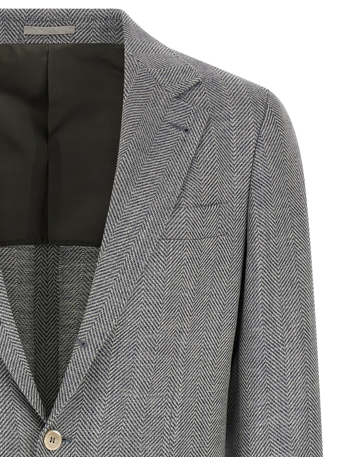 Grauer Wollblazer