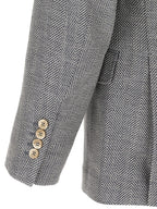 Grauer Wollblazer