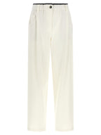 Weiße Baumwollhose im Casual-Look