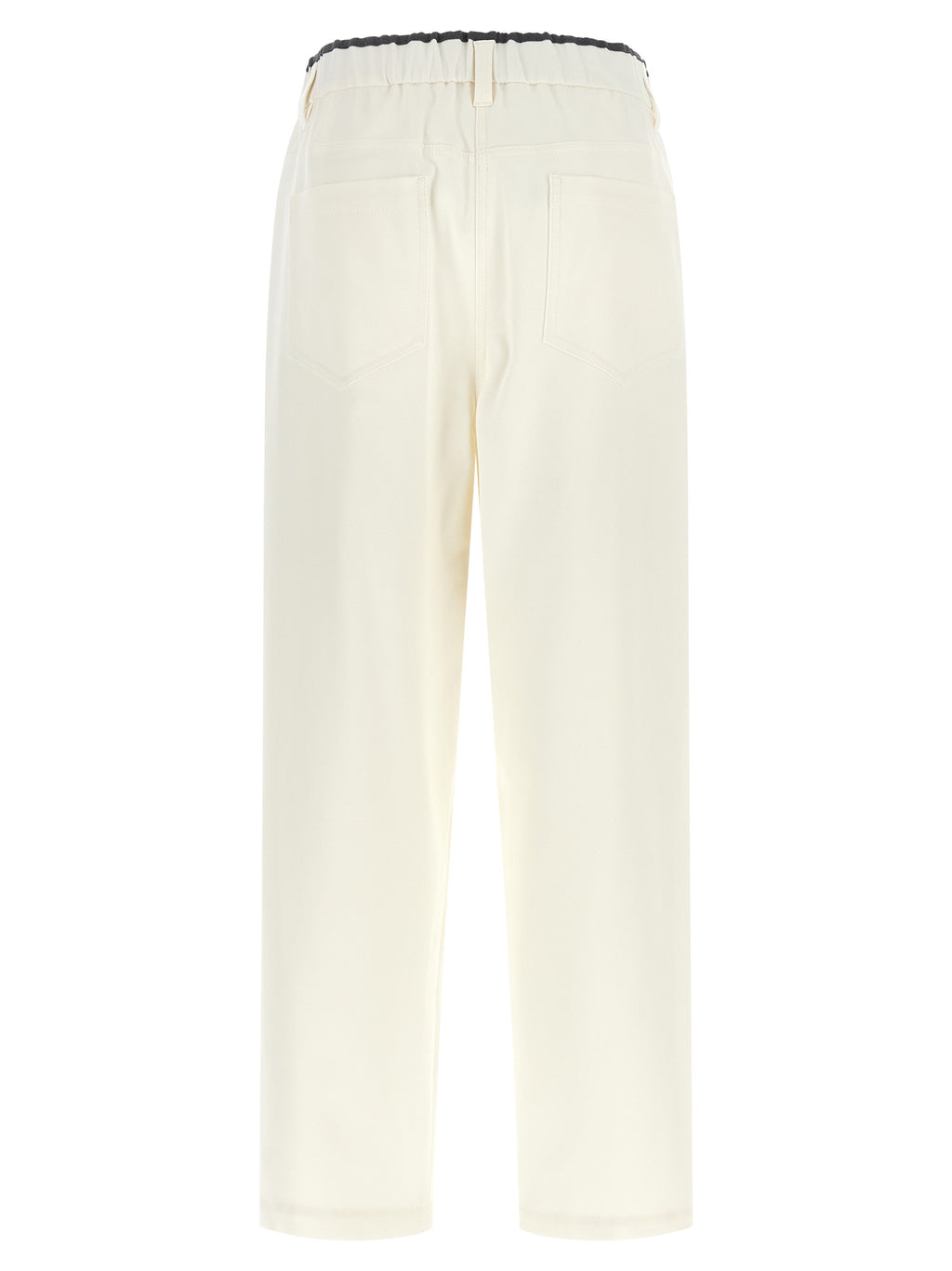 Weiße Baumwollhose im Casual-Look