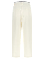 Weiße Baumwollhose im Casual-Look