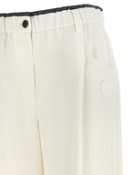 Weiße Baumwollhose im Casual-Look