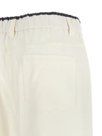 Weiße Baumwollhose im Casual-Look