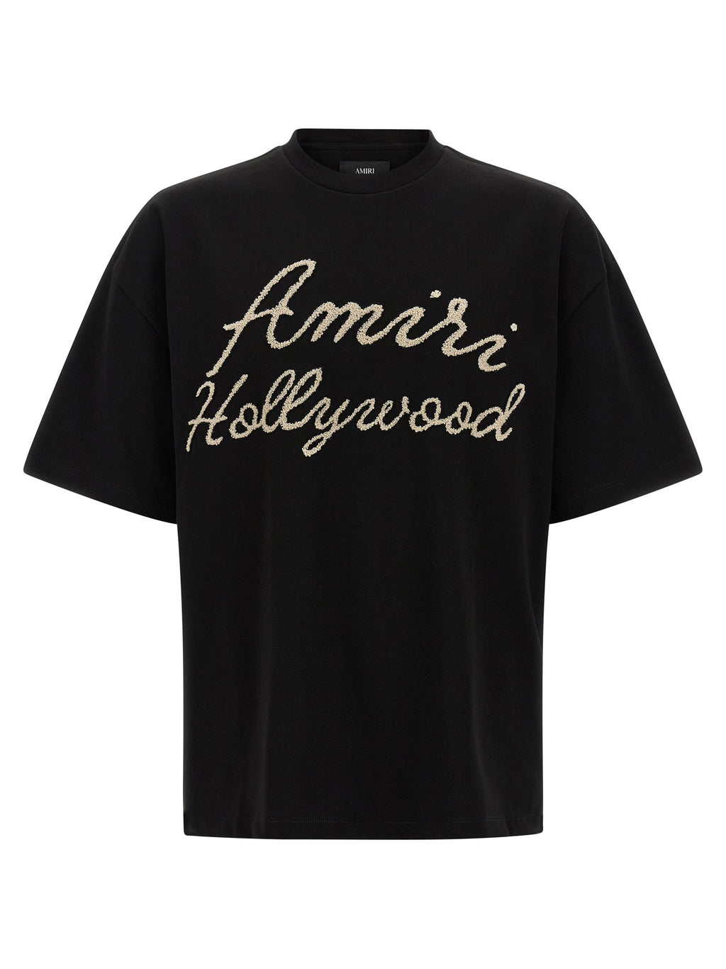 Schwarzes Baumwoll-T-Shirt