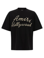 Schwarzes Baumwoll-T-Shirt