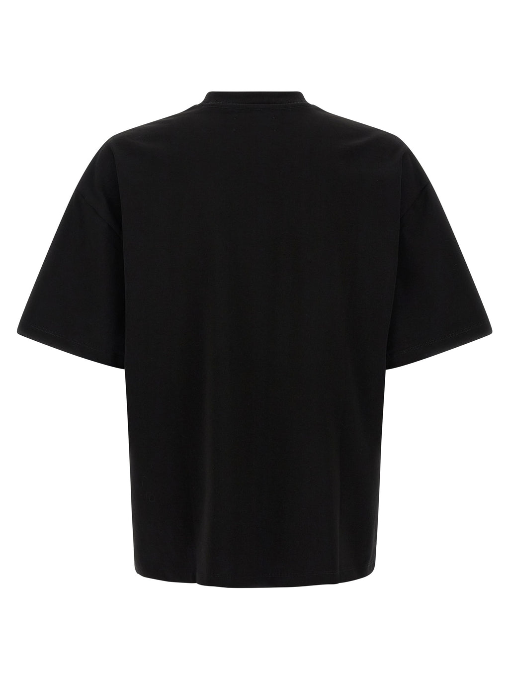 Schwarzes Baumwoll-T-Shirt