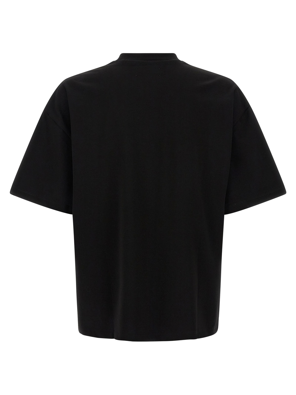 Schwarzes Baumwoll-T-Shirt