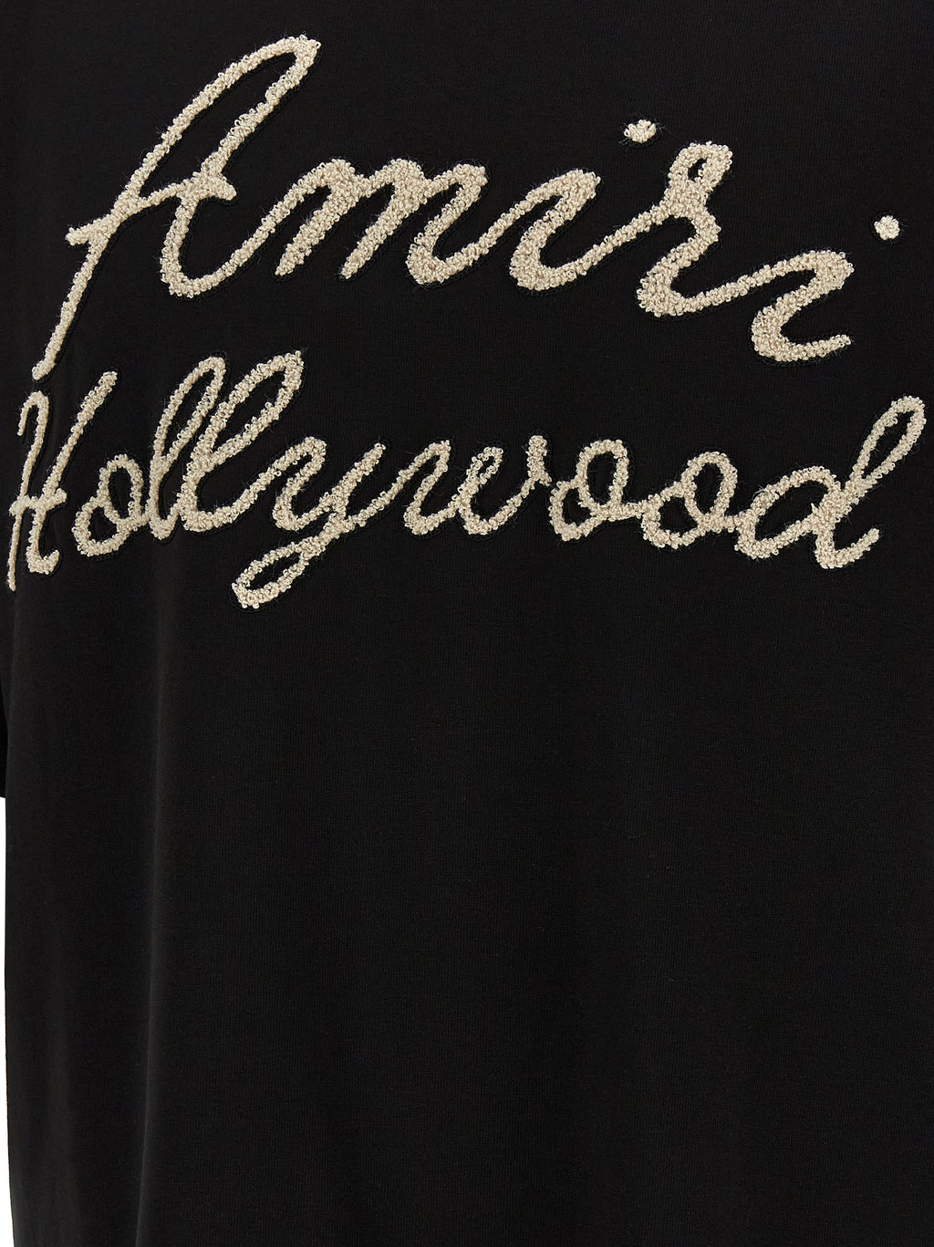 Schwarzes Baumwoll-T-Shirt