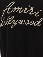 Schwarzes Baumwoll-T-Shirt