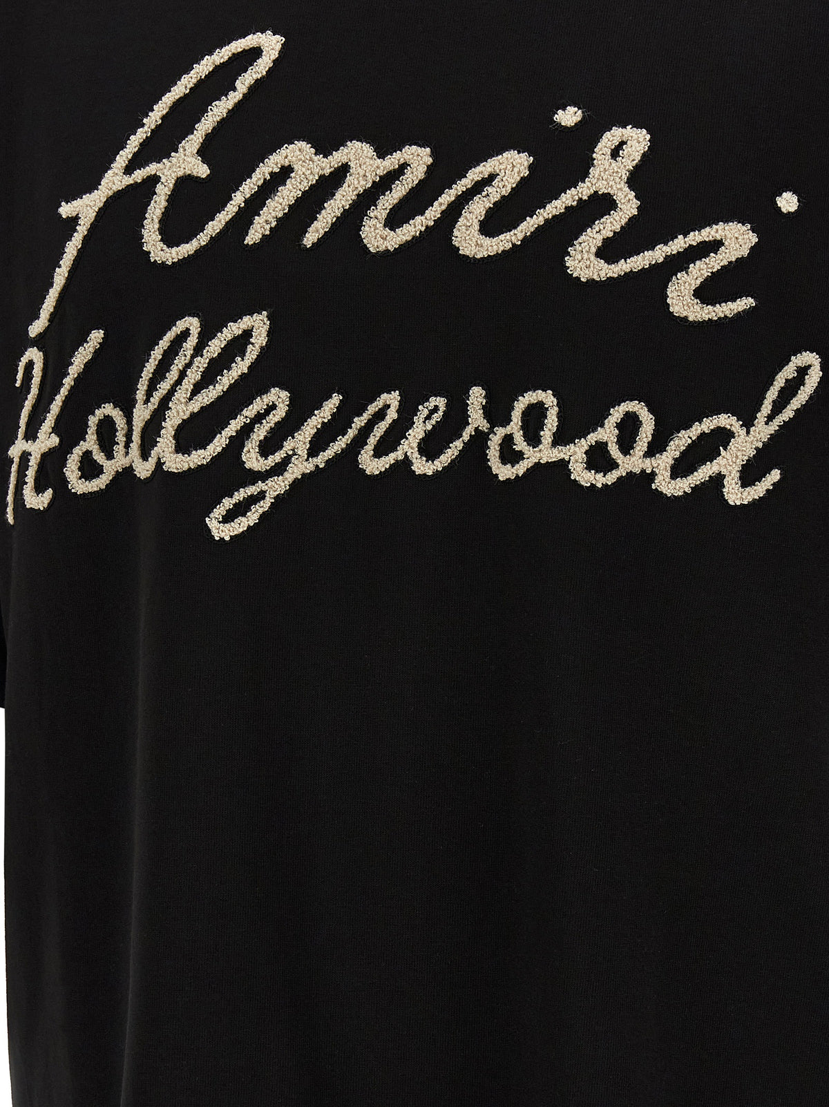 Schwarzes Baumwoll-T-Shirt