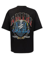 Schwarzes Baumwoll-T-Shirt