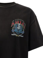 Schwarzes Baumwoll-T-Shirt