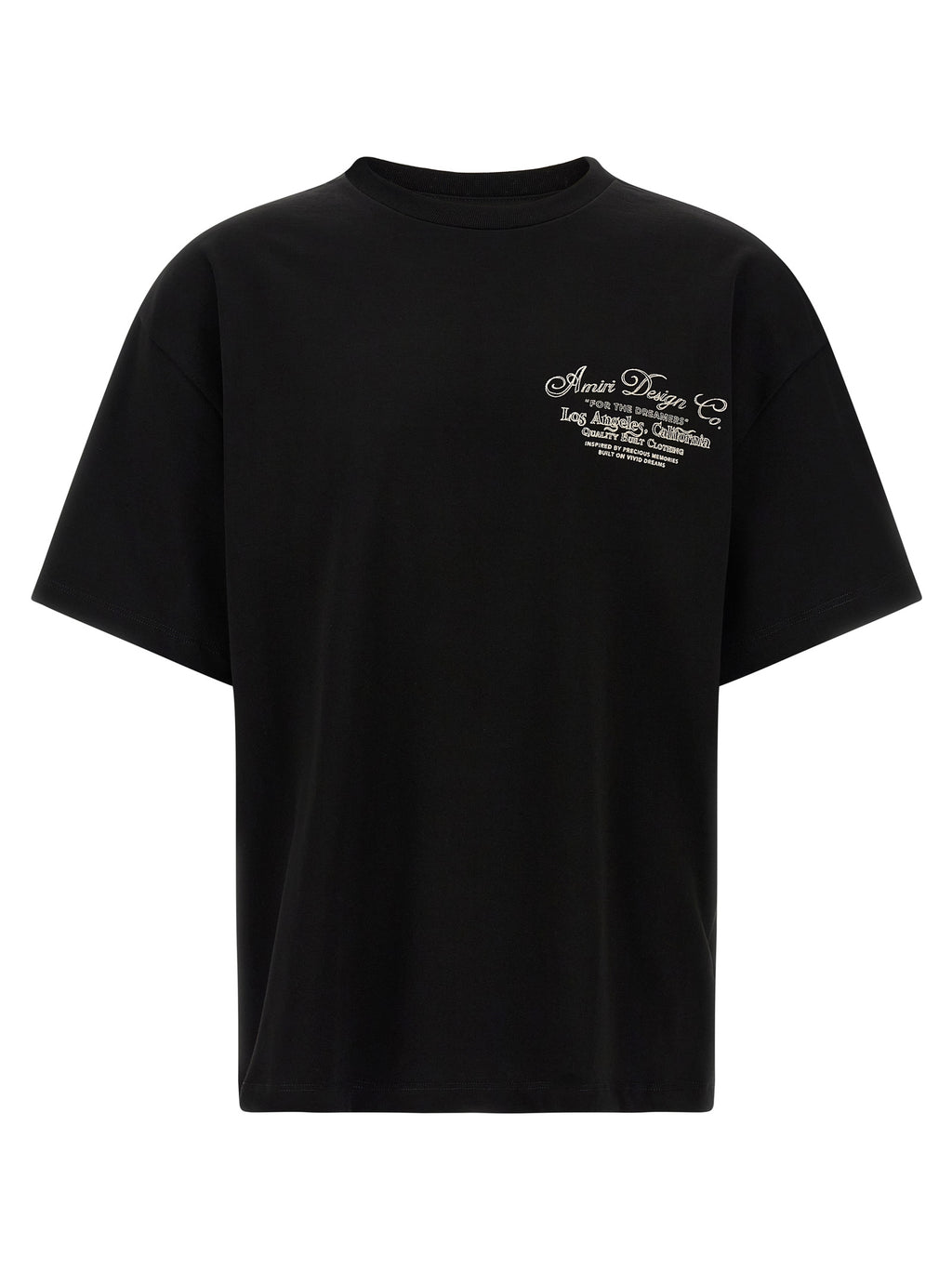 Schwarzes Baumwoll-T-Shirt