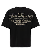 Schwarzes Baumwoll-T-Shirt