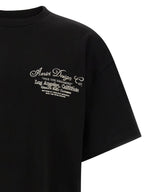 Schwarzes Baumwoll-T-Shirt