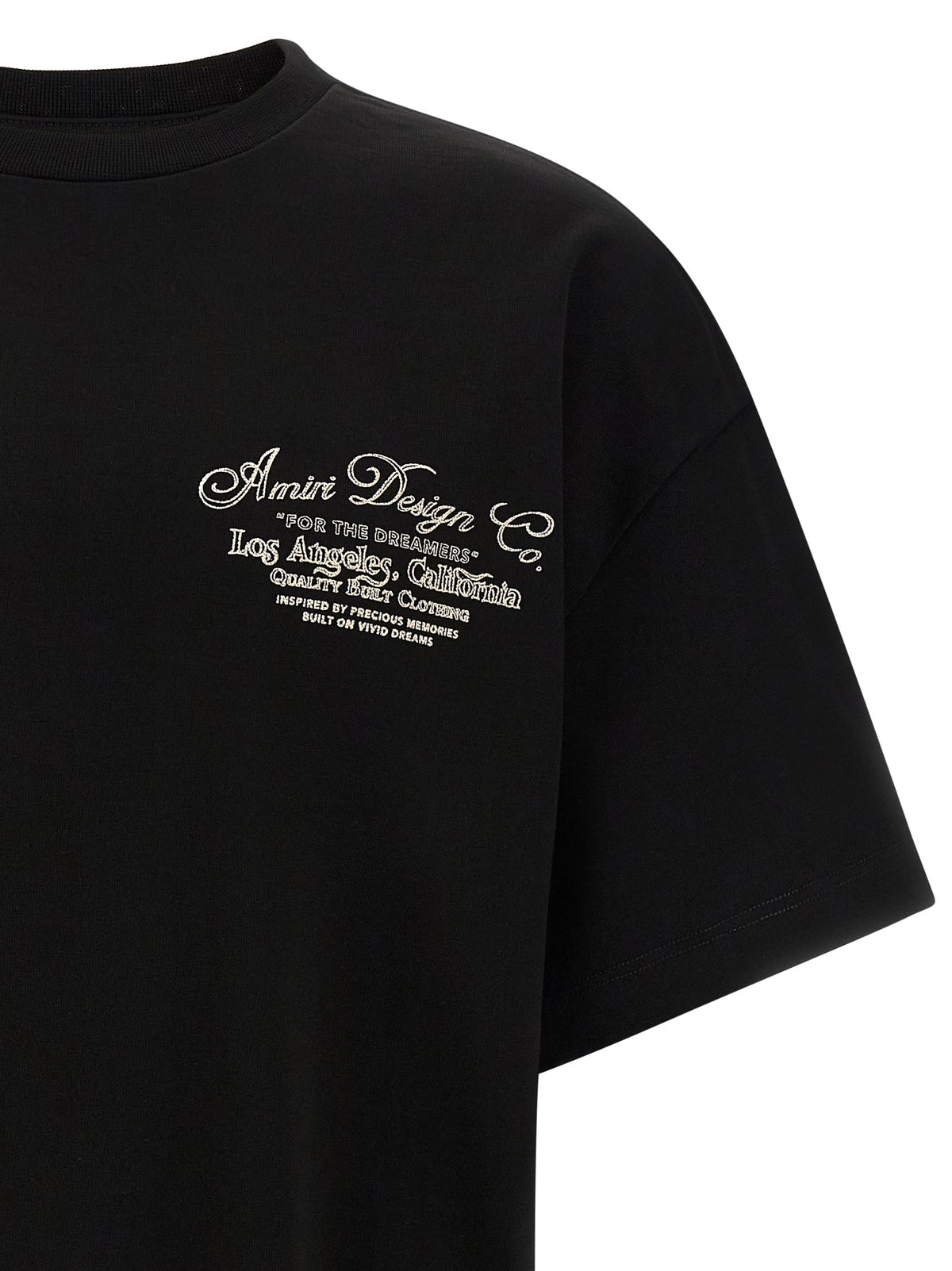 Schwarzes Baumwoll-T-Shirt