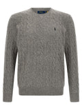 Grauer Wollcardigan