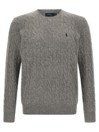 Grauer Wollcardigan