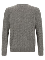 Grauer Wollcardigan