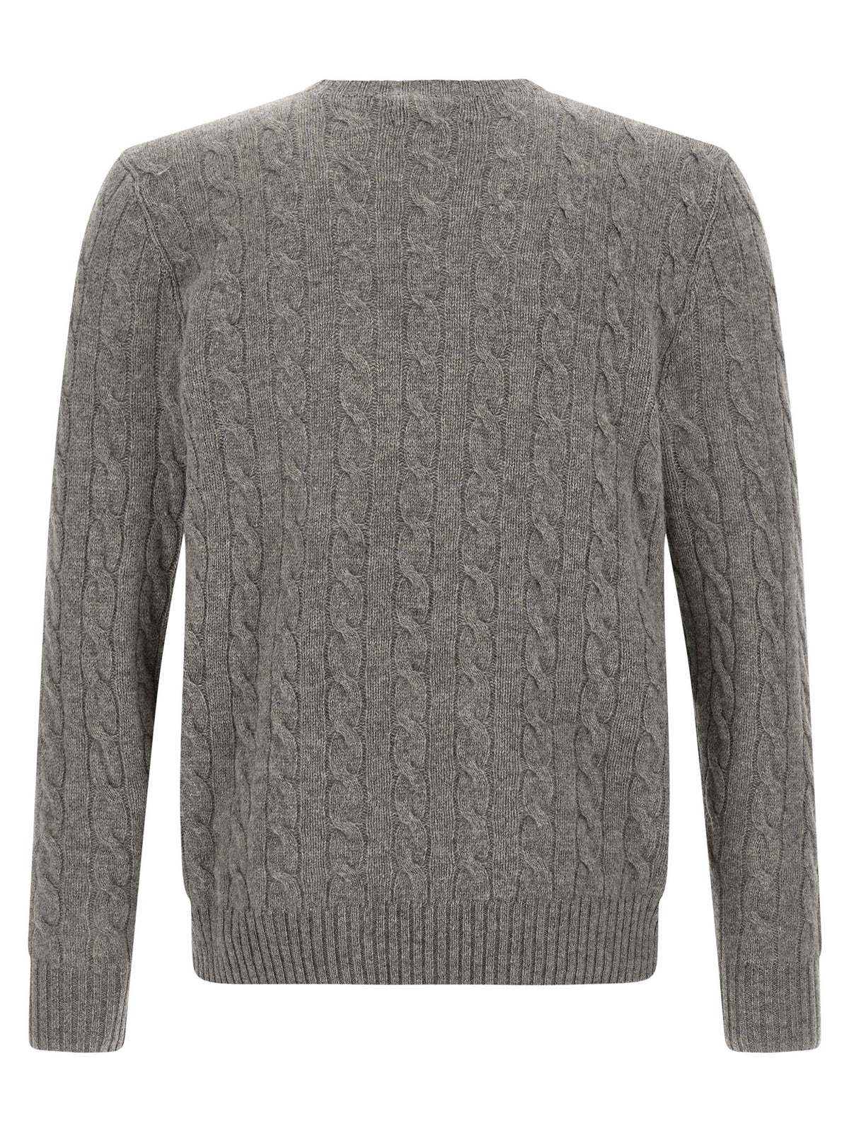 Grauer Wollcardigan