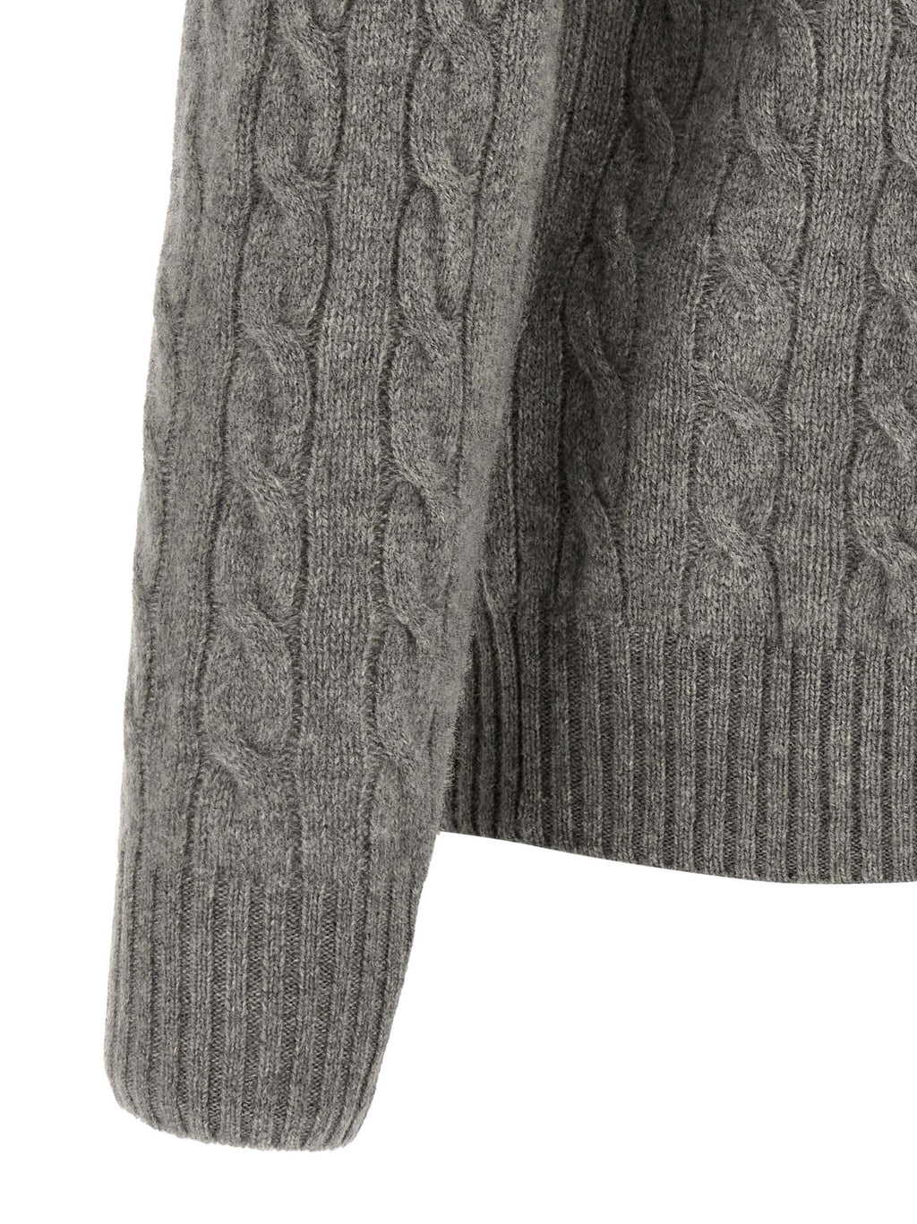 Grauer Wollcardigan