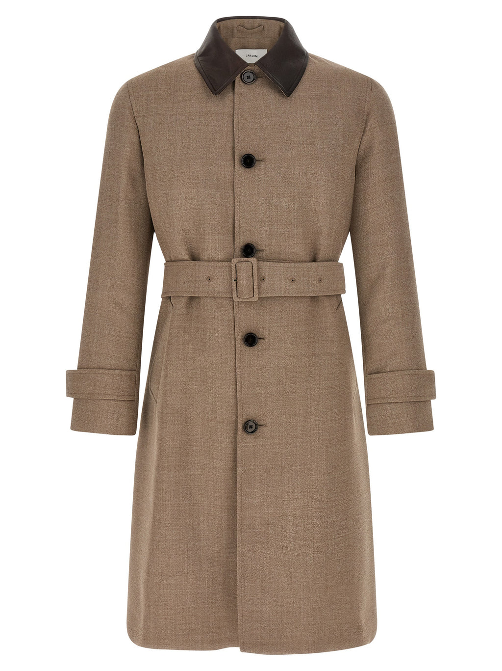 Beige Virgin Wool Coat