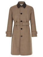 Beige Virgin Wool Coat