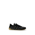 Schwarze Ziegenleder-Sneakers im Athletic-Stil